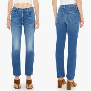 Mother Mid Rise Rider Ankle Jeans Size 25 In Wish On A Star Wash Crop Stretch